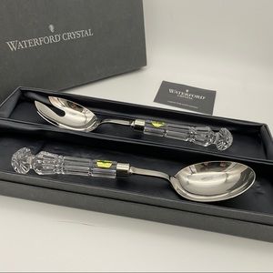 NIB Vintage Waterford 2 piece Serving Spoon Set